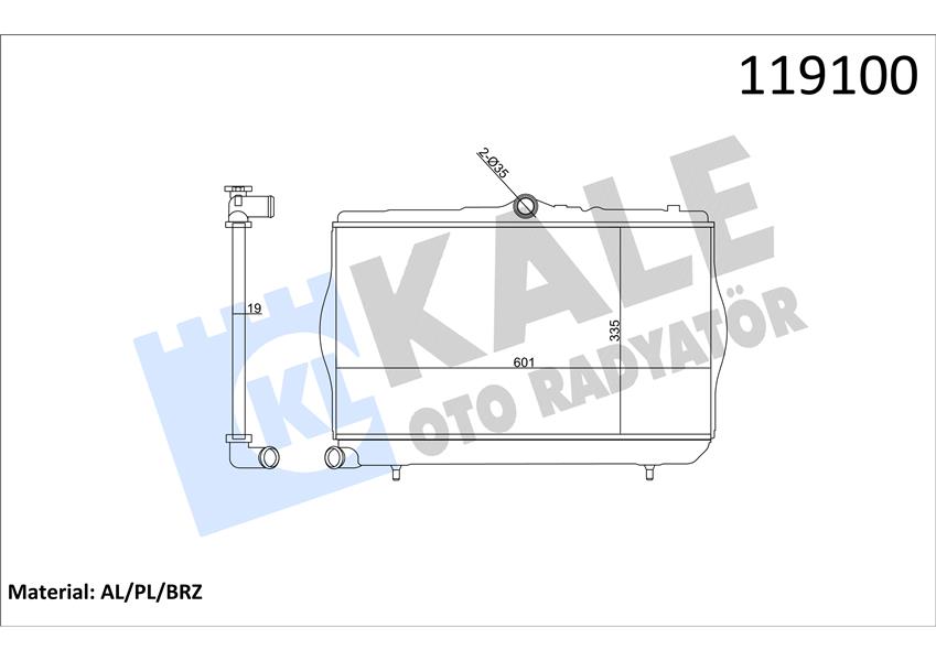 RADYATÖR AL-PL-BRZ ACCENT 1.3 İNJ. 347780 OLDU