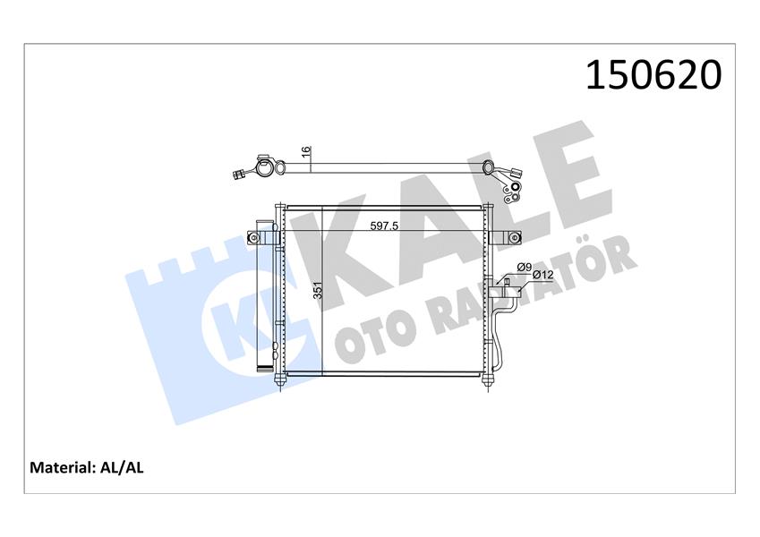 KONDENSER HYUNDAI ACCENT YM 1.3-1.5 AUT CONDENSER 1 SIRAALB