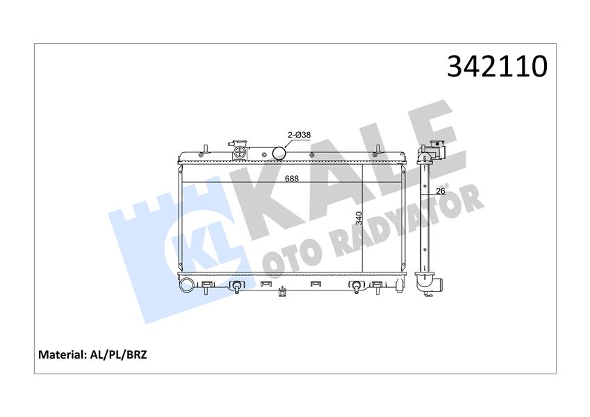 RADYATÖR SUBARU LEGACY IV-OUTBACK AL-PL-BRZ