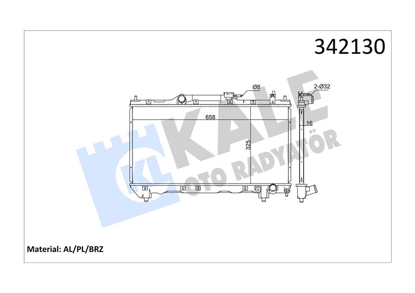 RADYATÖR TOYOTA TOYOTA AVENSIS LİFTBACK AL-PL-BRZ