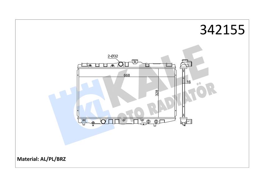 X RADYATÖR TOYOTA TOYOTA COROLLA COMPACT-LİFTBACK-WAGON AL-PL-BRZ MEK.