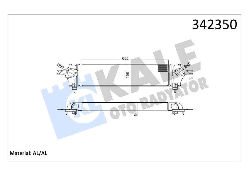 TURBO RADYATÖRÜ INTERCOOLER NISSAN QASHQAI AL-PL-BRZ