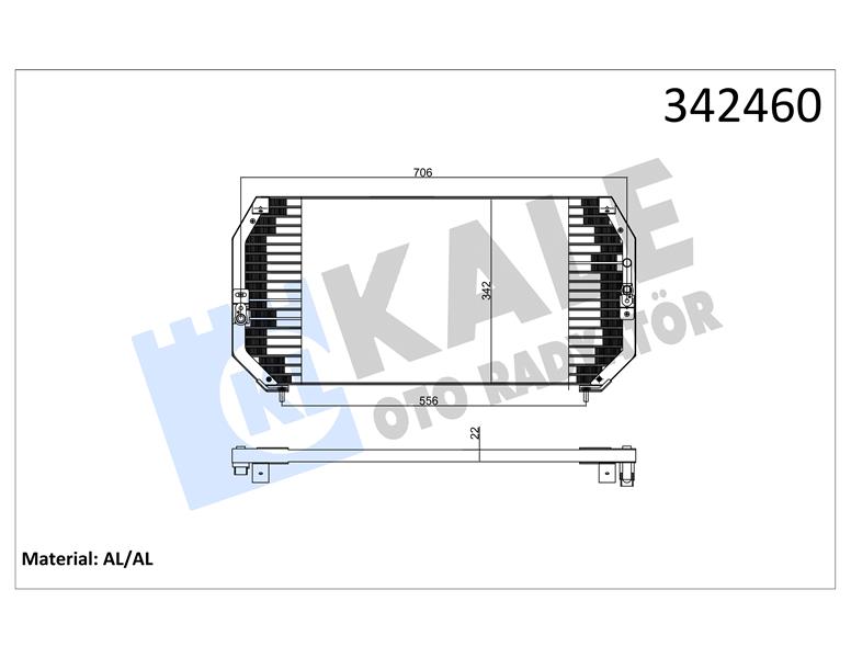 KLİMA KONDENSERİ TOYOTA CARINA E - SALOON-SPORTSWAGON AL-AL