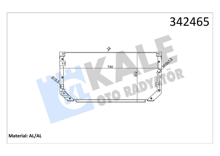 KLİMA KONDENSERİ TOYOTA COROLLA-COMPACT-LİFTBACK-WAGON AL-AL