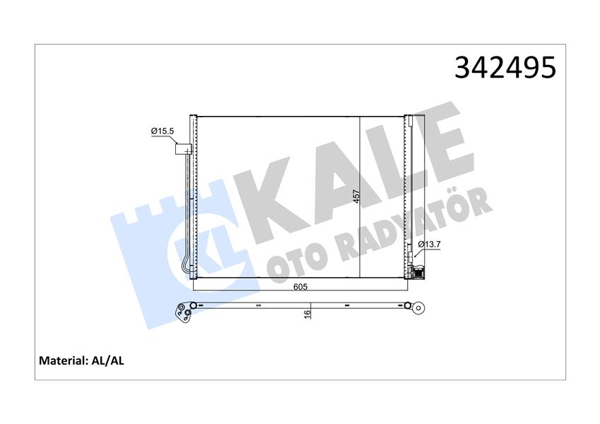 KLIMA RADYATORU BMW N57N M57N2 E70 E71 F15 F16