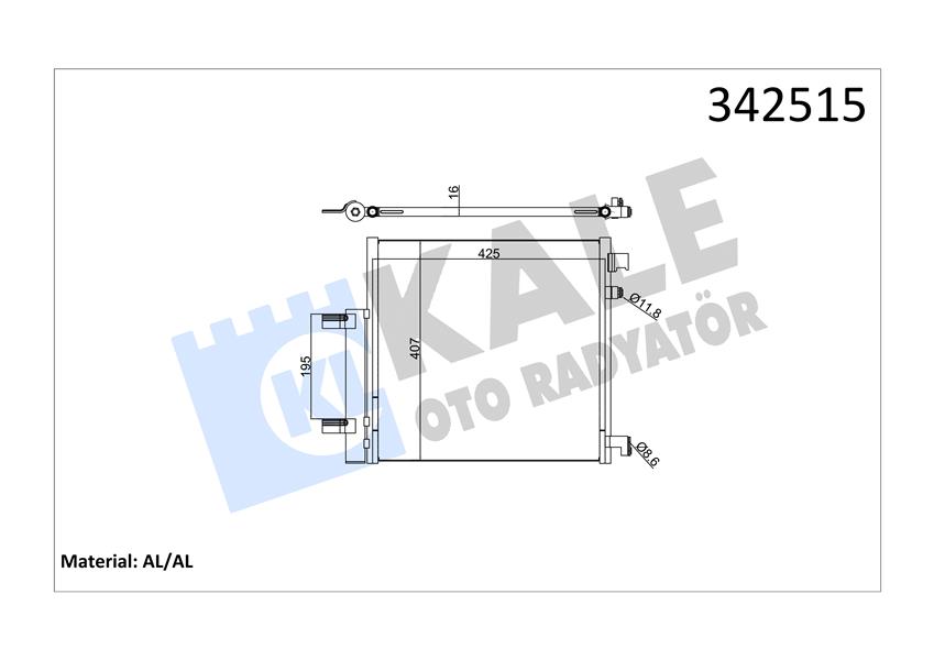 KLİMA KONDENSERİ CHEVROLET SPARK AL-AL