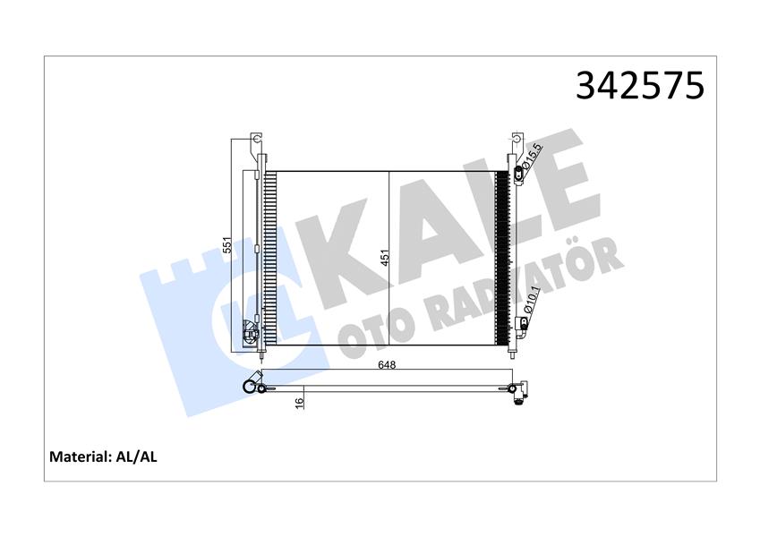KLİMA KONDENSERİ RENAULT KOLEOS AL-AL
