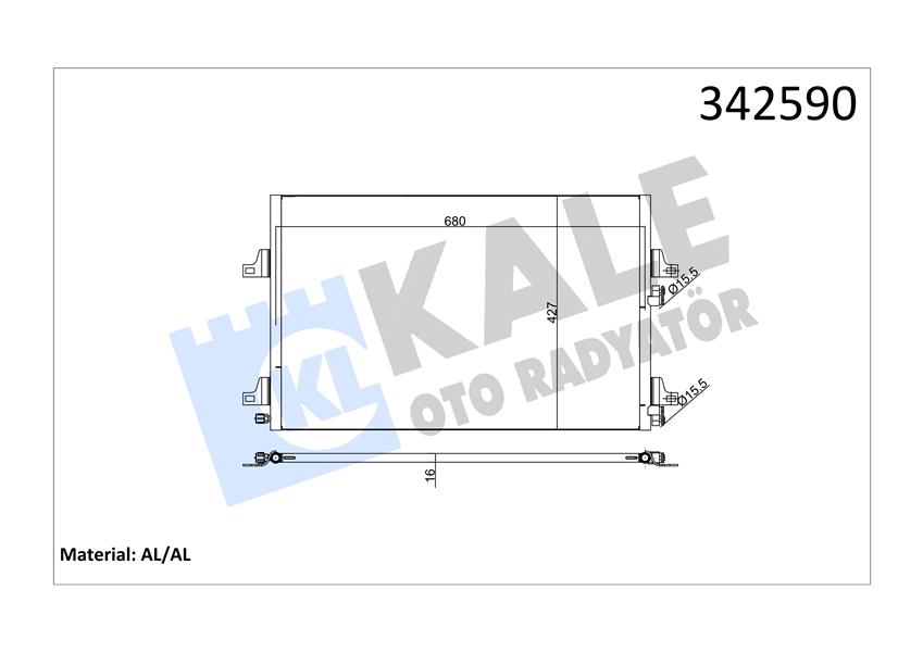 KLİMA KONDENSERİ ESPACE IV-MGN II AL-AL