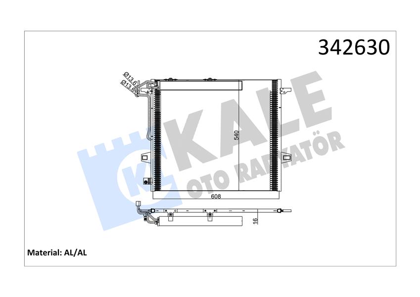 KLIMA RADYATORU MERCEDES W164 X164 W251