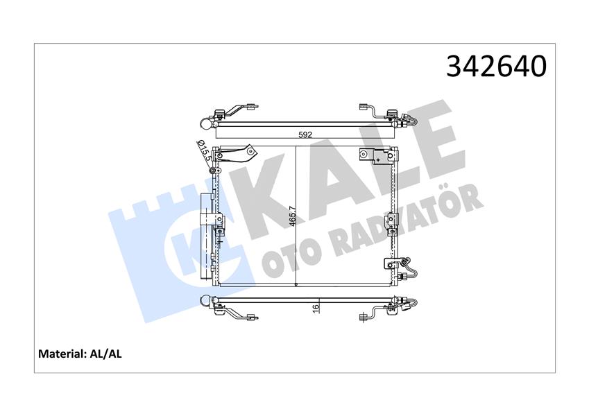 KLİMA KONDENSERİ TOYOTA LAND CRUISER 100 AL-AL