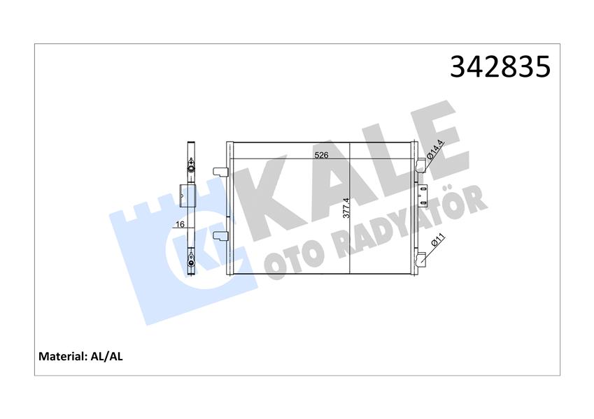KLİMA KONDENSERİ CLIO II-BOX AL-AL