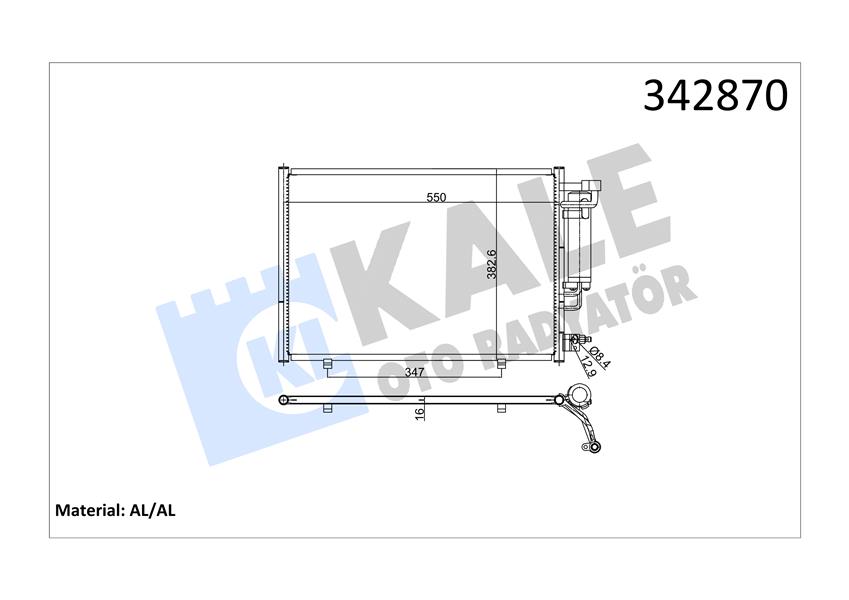 KLIMA RADYATORU KONDANSER FIESTA VI EURO 5 1.4TDCI 08 14