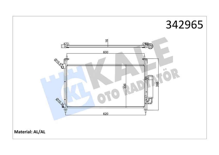 KLİMA KONDENSERİ HONDA CIVIC VIII HATCHBACK AL-AL