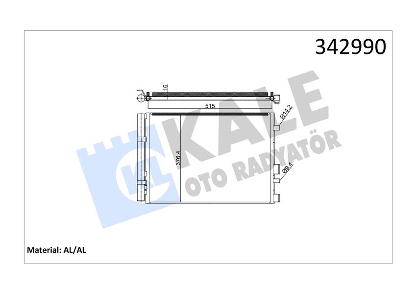 KLİMA KONDENSERİ HYUNDAI İ20 AL-AL