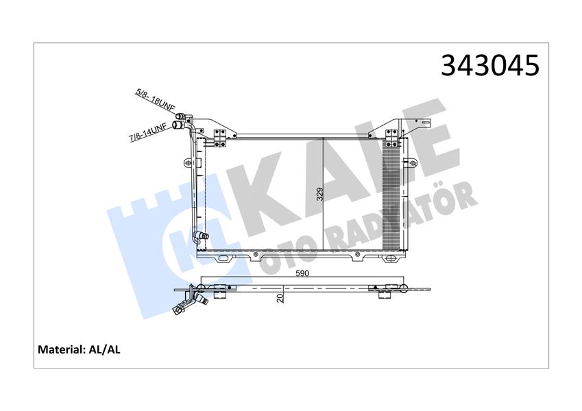 KLIMA RADYATORU MERCEDES E-CLASS W210 S210