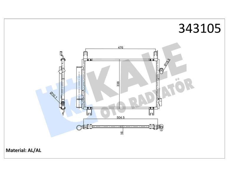 KLİMA KONDENSERİ TOYOTA YARIS AL-AL