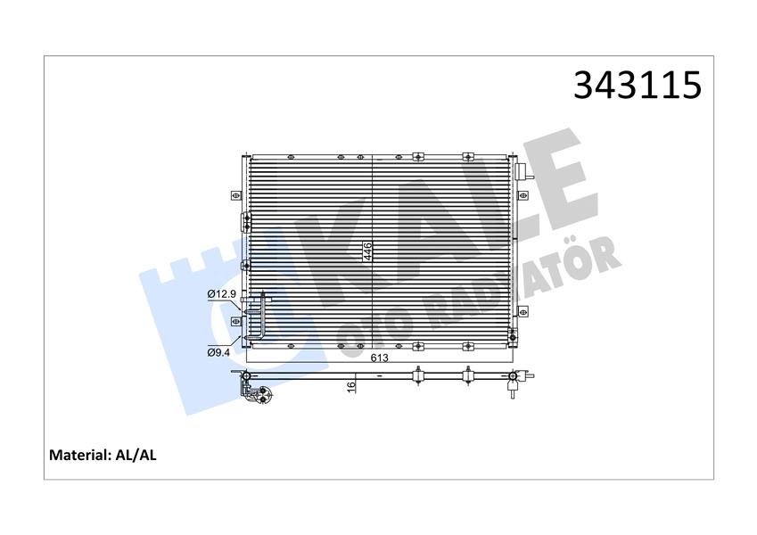 KLİMA KONDENSERİ KIA SORENTO I AL-AL