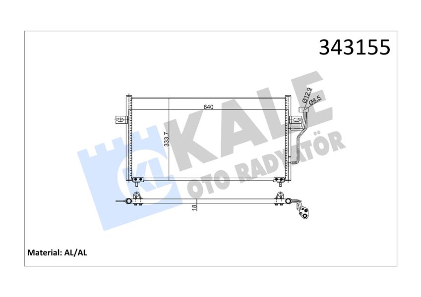KLİMA KONDENSERİ MITSUBISHI CARISMA-SPACESTAR AL-AL