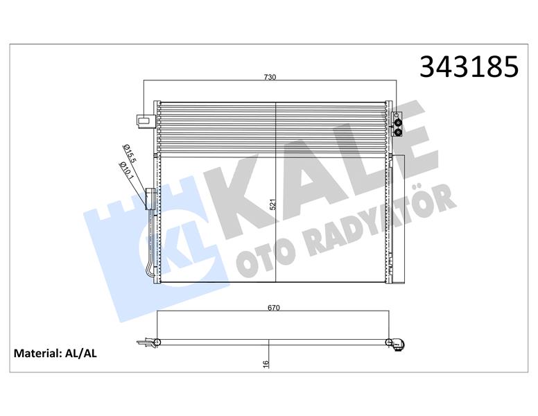 KLİMA KONDENSERİ GRAND JEEP CHEROKEE IV AL-AL
