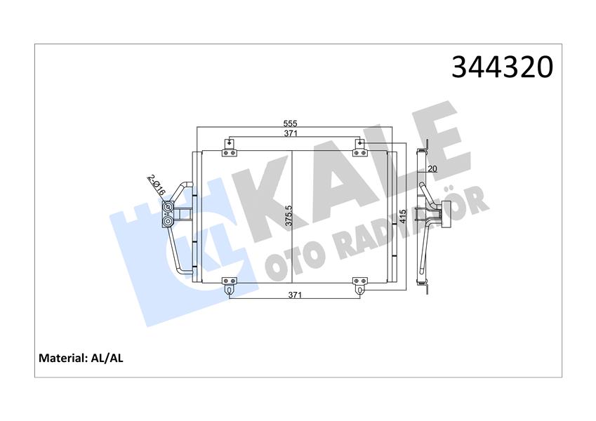 KLİMA KONDENSERİ MGN I AL-AL