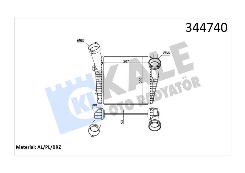 TURBO RADYATÖRÜ INTERCOOLER VW TOUAREG 2.5 R5 TDI 03-10 3.0 V6 TDI 10 Q7 3.0TDI 07 AL/PL/BRZ