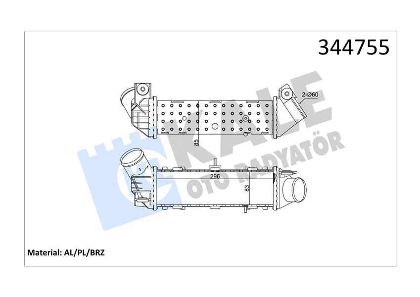 TURBO RADYATÖRÜ INTERCOOLER POLO 1.9 TDİ 96-02 -CORDOBA-IBIZA 1.8T-1.9TDİ 99-02 AL/PL/BRZ