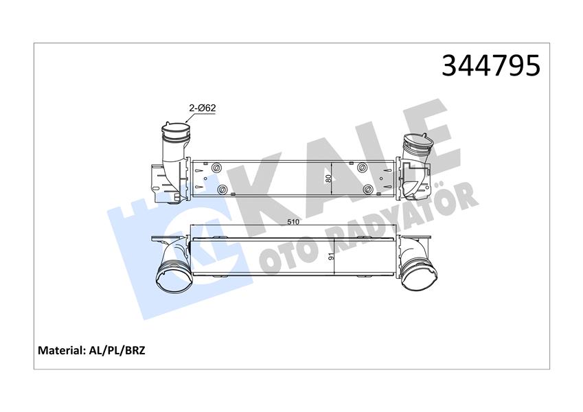 TURBO RADYATORU BMW N47 M47 N2 E81 E87 E90 E84