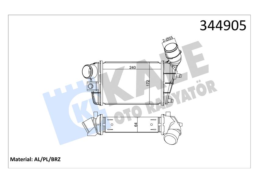 İNTERCOOLER AL/PL/BRZ 147-GT