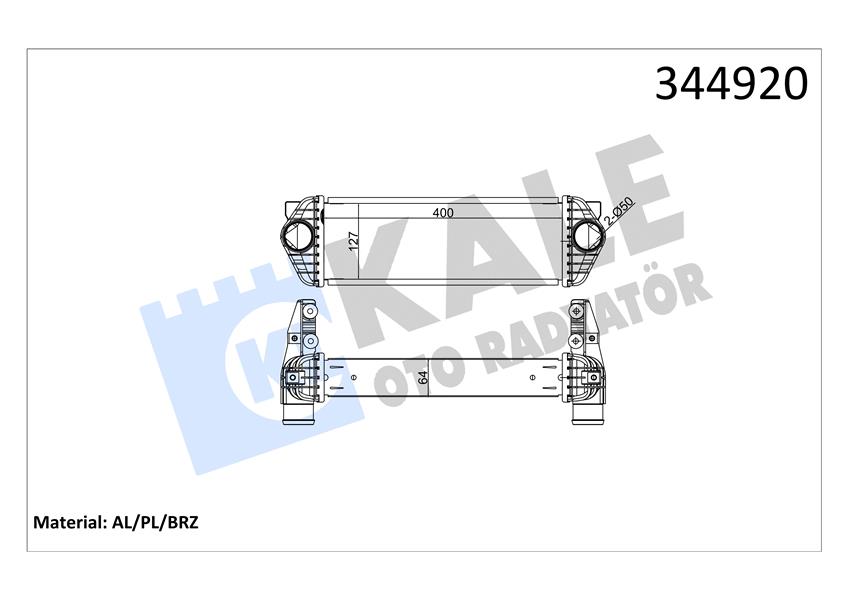 TURBO INTERCOLL RADYATORU TRANSİT CONNECT TC7 06 14 1.8DI 1.8 TDCI AL PL SYSTEM