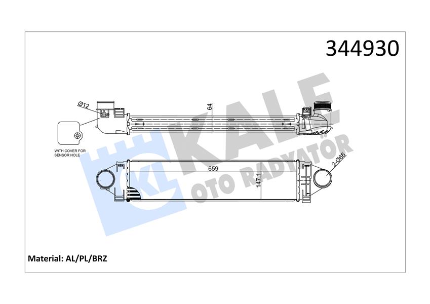 TURBO RADYATORU 224DT DISCOVERY SPORT L550 14 FREELANDER 2 L359 06 14 R.R EVOQUE L538 11 19 2.0ST FORD FOCUS 2 FOCUS 3