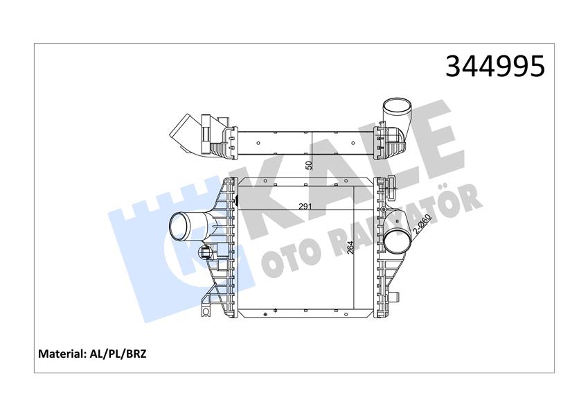 TURBOSARJ RADYATORU MERCEDES VITO W638 97 03