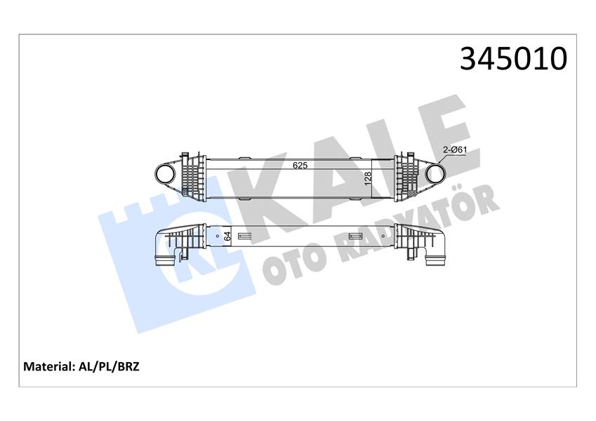 TURBOSARJ RADYATORU MERCEDES W204 S204 C204 W212 C207 R172