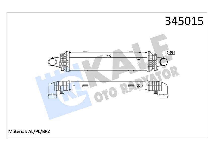 TURBOSARJ RADYATORU MERCEDES X204 W204 S204 C204 C218 W212 C207