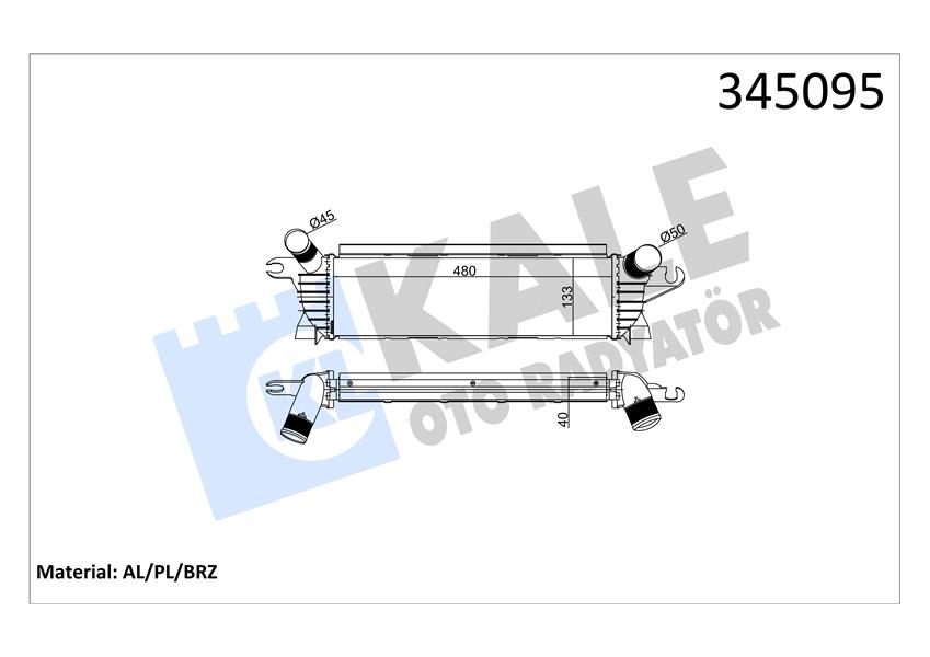 İNTERCOOLER AL/PL/BRZ KANGOO 1.9DCI
