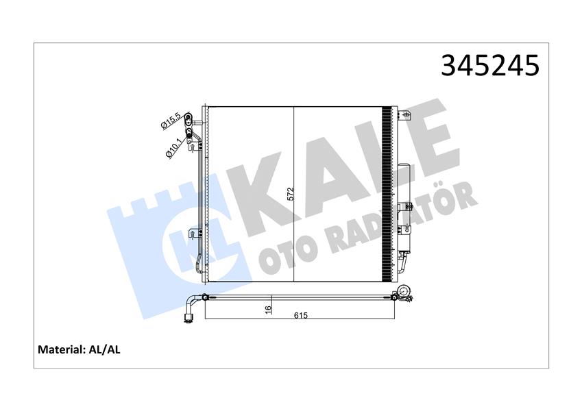 KLIMA RADYATORU DISCOVERY 3 L319 04 09 RANGE ROVER SPORT I L320 06 10