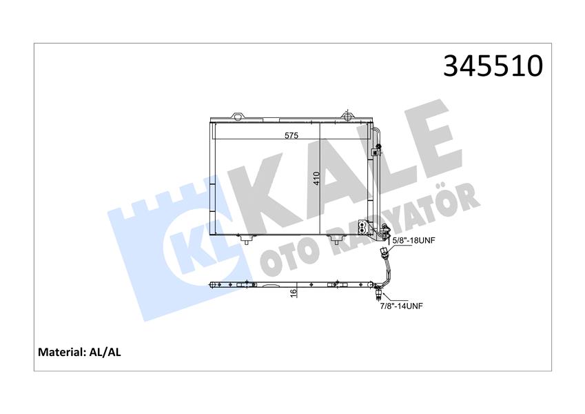 KLIMA RADYATORU MERCEDES W202 S202 C208 A208 W210 S210 R170