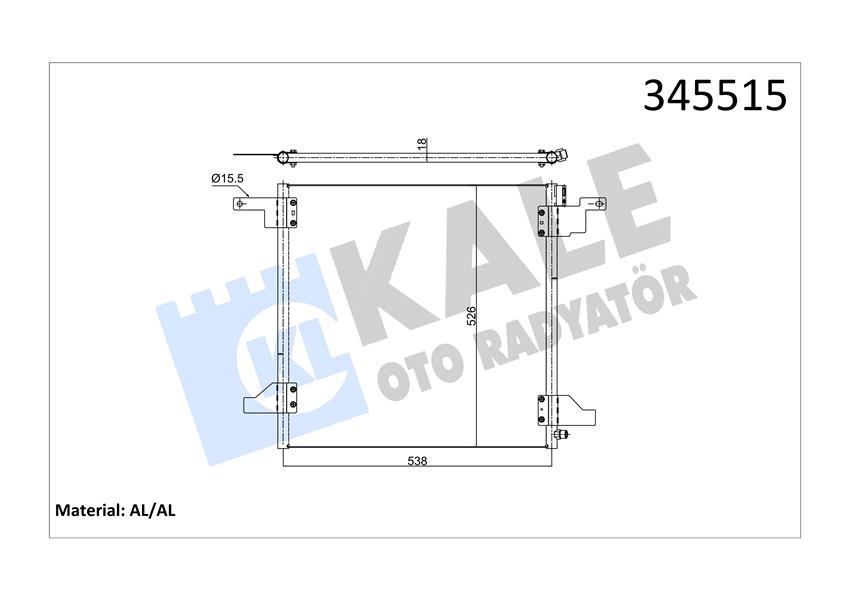 KLIMA RADYATORU MERCEDES ML-CLASS W163 98 05