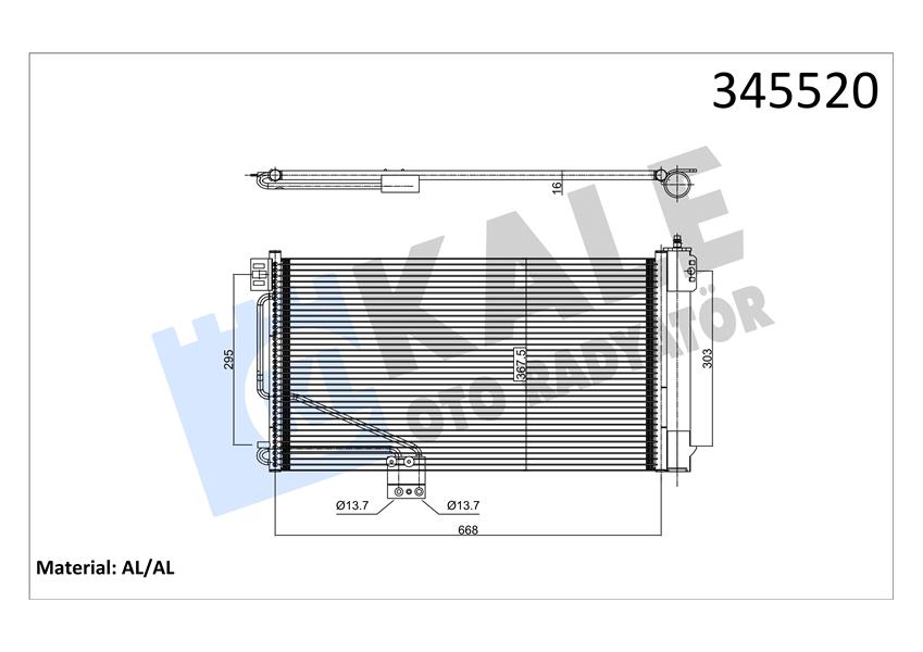 KLIMA RADYATORU MERCEDES SLK-CLASS R171 04 11