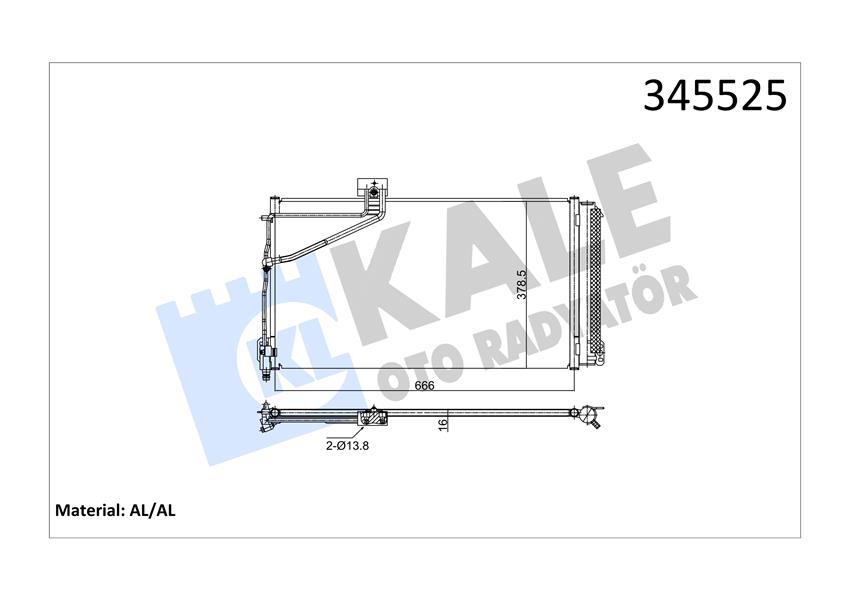 KLIMA RADYATORU MERCEDES SLK-CLASS R171 04 11