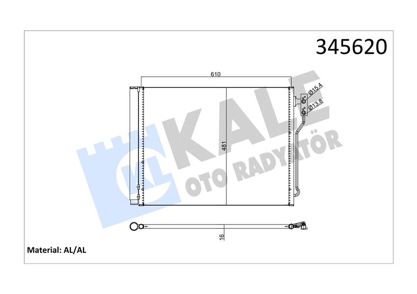 KLIMA RADYATORU BMW F07 F10 F11 F18 N20