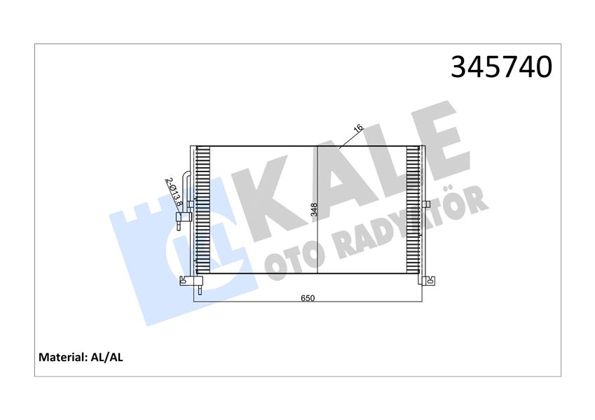 KLIMA RADYATORU YB - XB AJ-V6 X-TYPE I X400 2002 2009