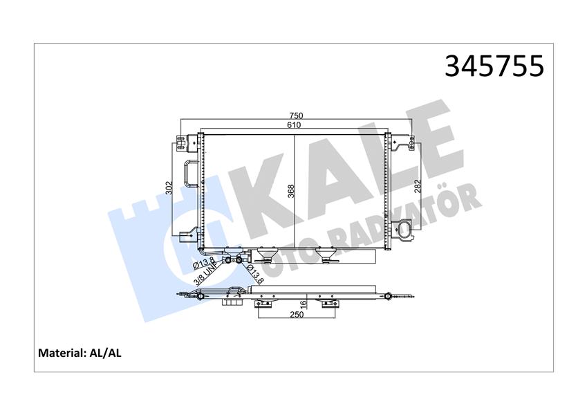 KLIMA RADYATORU MERCEDES W203 CL203 S203 C209 A209