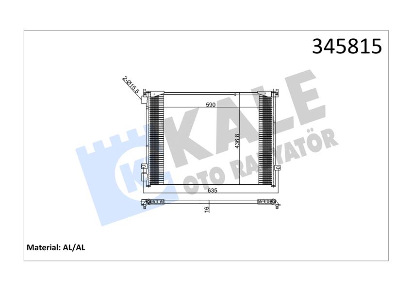 KLİMA RADYATÖRÜ KONDENSER TRAFIC II 01 OPEL VİVARO 1.9 DTİ 2.0 CDTİ