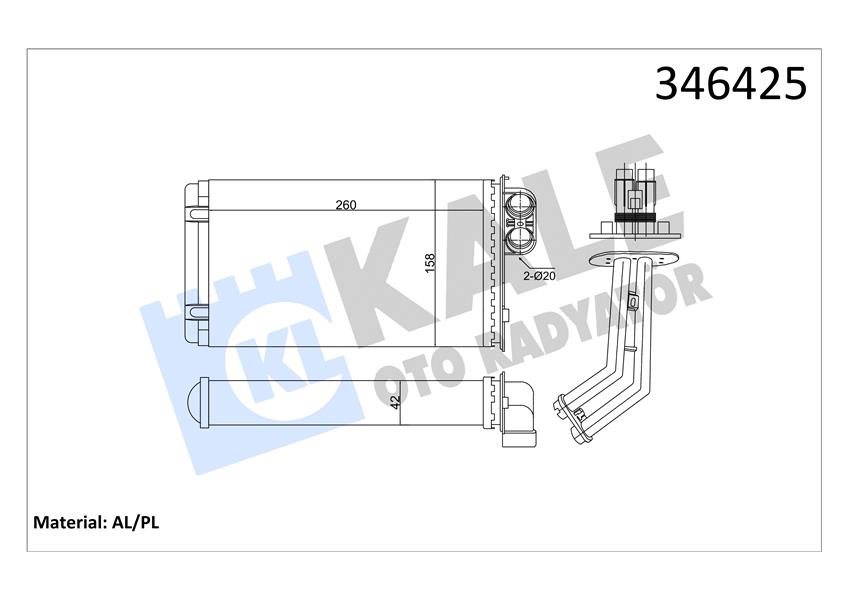 KALORİFER RADYATÖRÜ LGN I 95-01 260X157