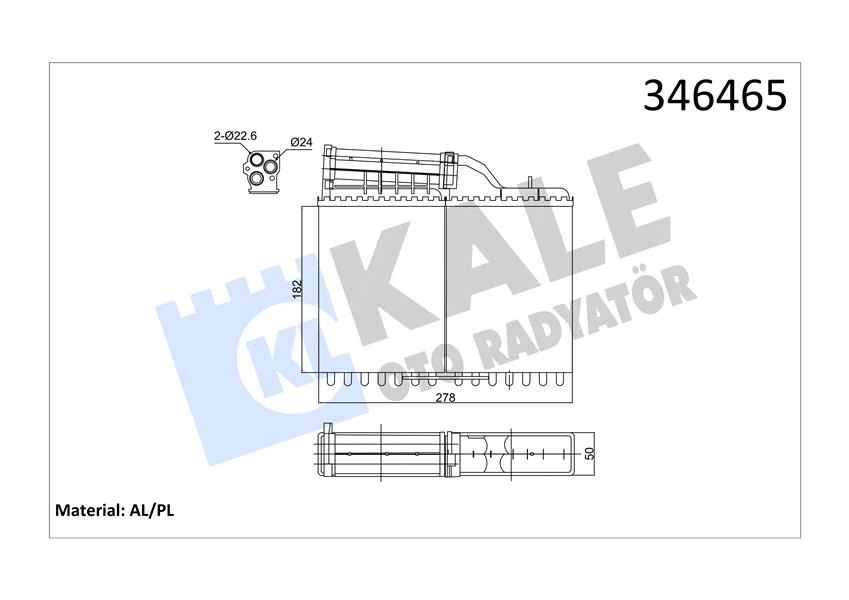 KALORIFER RADYATORU BMW E34 88 92