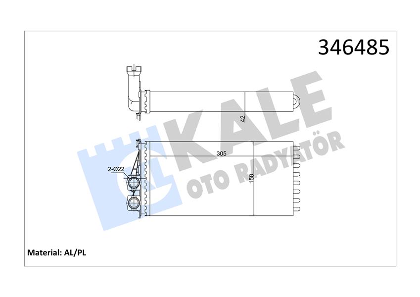 KALORİFER RADYATÖRÜ CITROEN DS5 PEUGEOT 3008-5008