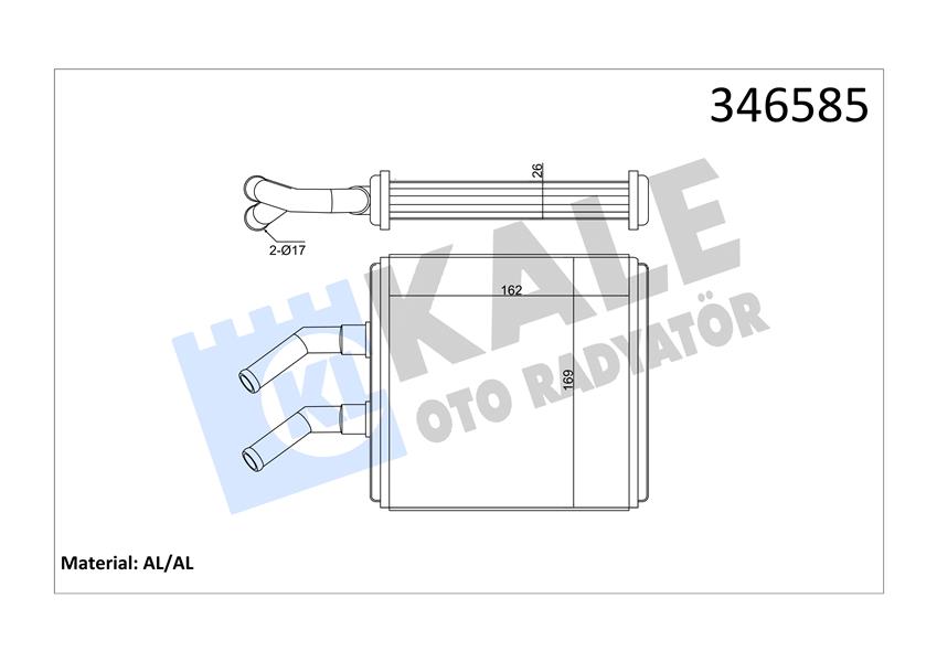 KALORİFER RADYATÖRÜ KIA RIO AL-BRZ
