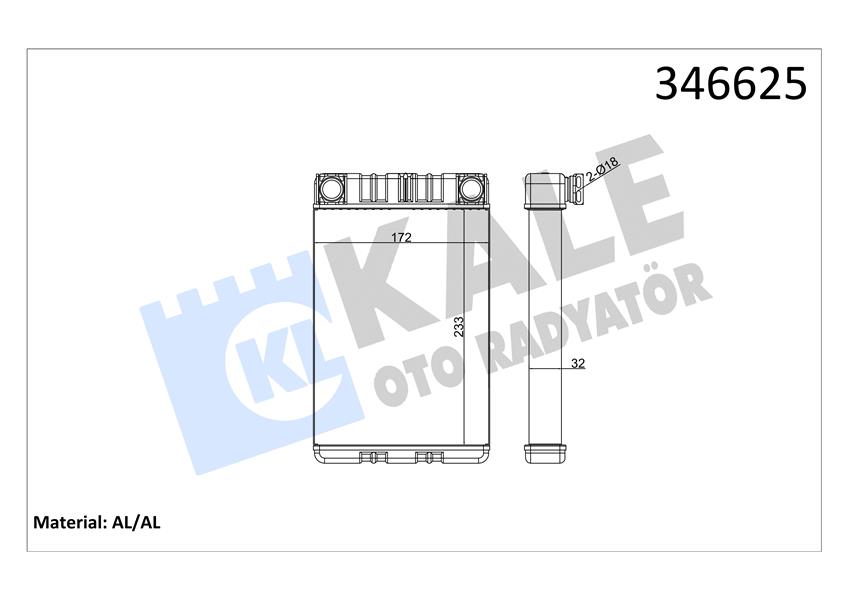 KALORIFER RADYATORU MERCEDES W203 CL203 S203 C209 A209 R230