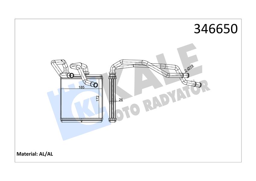 KALORİFER RADYATÖRÜ NISSAN QASHQAI-QASHQAI II-X-TRAIL