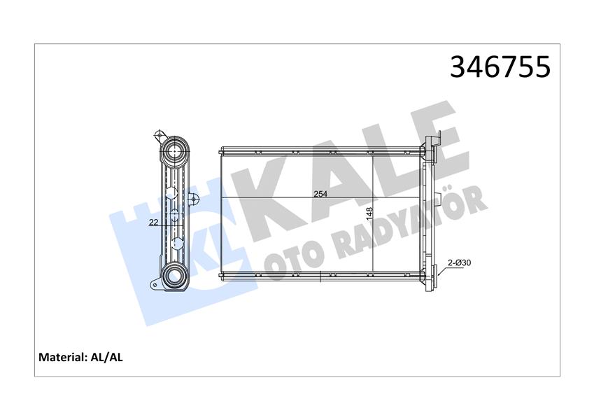 KALORIFER RADYATORU BMW E87 E90 F26 F25 E84 E92 E91 E81